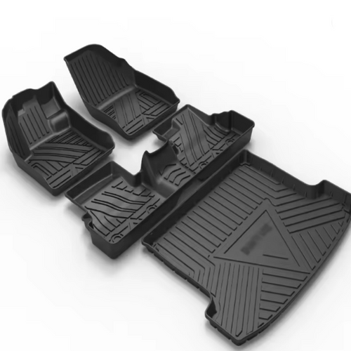 3D Cube Effect Self-Adhesive Car Floor Protective Film Set
